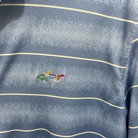 Men’s Extra Large Greg Norman shirt blue Stripes - Picture 3 of 5